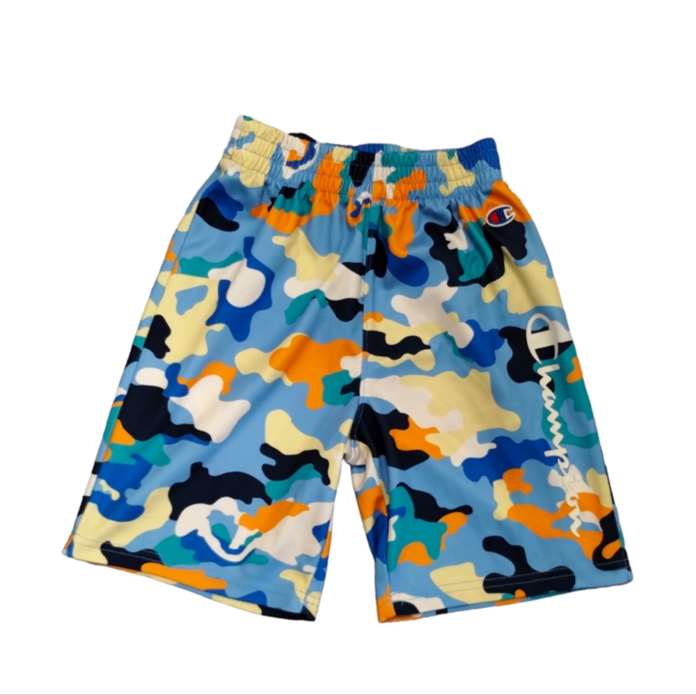 -Champion Colorful Camo Street wear Basic Short Boy 7 Authentic athletic wear